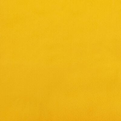 vidaXL Pasukama biuro kėdė, geltonos spalvos, aksomas