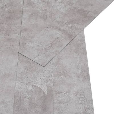 vidaXL Grindų plokštės, žemės pilka, PVC, prilipdomos, 5,02m², 2mm