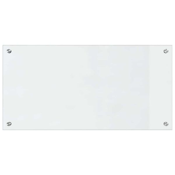 vidaXL Virtuvės užpakalinė plok&scaron;tė 2 pcs Skaidrus 80 x 40 cm
