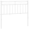 vidaXL Metalinis pakaitinis galvūgalis, baltos spalvos, 100cm
