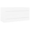 vidaXL Praustuvo spintelė su įmontuotu praustuvu, baltos spalvos, MDP