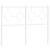 vidaXL Metalinis pakaitinis galvūgalis, baltos spalvos, 120cm