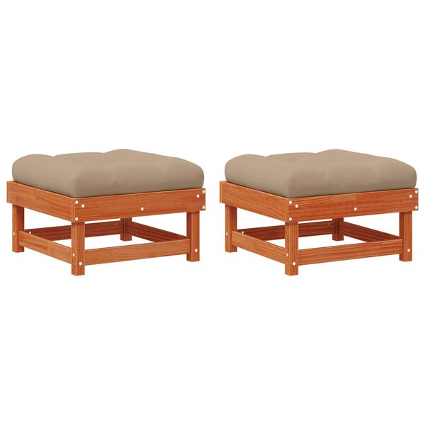 vidaXL Sodo kojų atrama Tvirtas pu&scaron;ies medis Va&scaron;ko Ruda