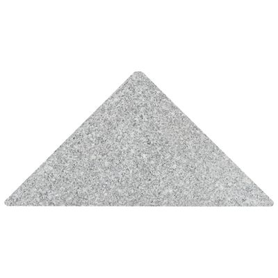 vidaXL Svoris skėčiui, pilkas, granitas, 15 kg, trikampis