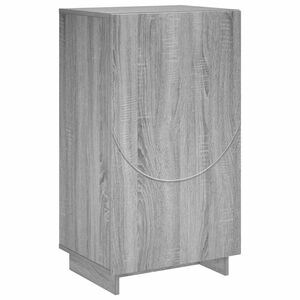 vidaXL Batų spintelė 48 x 38 x 87,5 cm Apdirbta mediena Pilka Sonoma