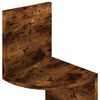 vidaXL Sieninė kampinė lentyna, dūminė, 19x19x123cm, apdirbta mediena