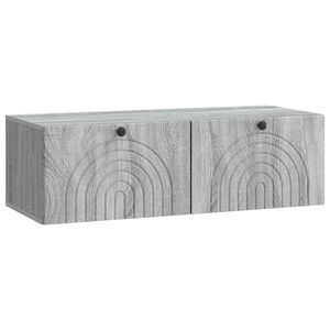 vidaXL Sieninė TV spintelė Pilka sonoma ąžuolo 99 x 41 x 30 cm