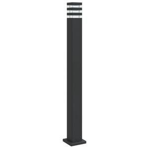 vidaXL Lauko &scaron;viestuvas, juodos spalvos, 110cm, aliuminis