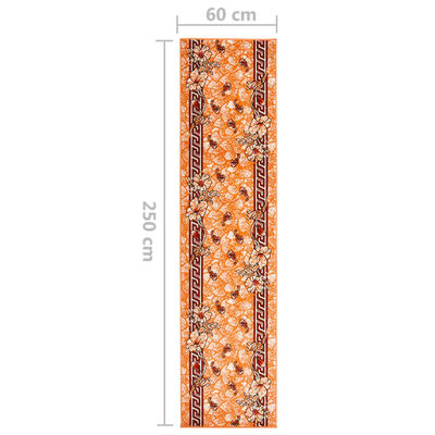 vidaXL Kilimas-takelis, terakota spalvos, 60x250cm, BCF