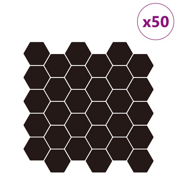 vidaXL Žuvies žvynų plytelė 50 pcs &Scaron;viesiai rožinė 30 x 30 cm