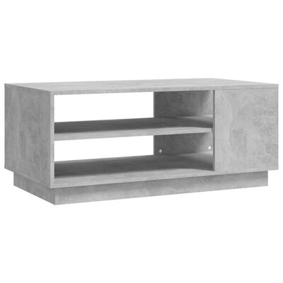 vidaXL Kavos staliukas, betono pilkos spalvos, 102x55x43cm, MDP