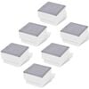 vidaXL Įleidžiami LED &scaron;viestuvai, 6vnt., 100x100x68mm