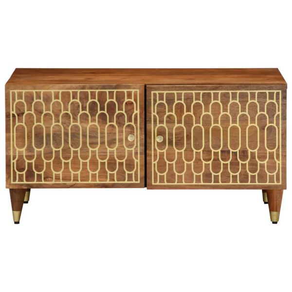 vidaXL Kavos staliukas, 80x50x40cm, mango medienos masyvas