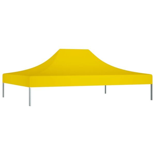 vidaXL Proginės palapinės stogas, geltonos spalvos, 4,5x3m, 270 g/m&sup2;