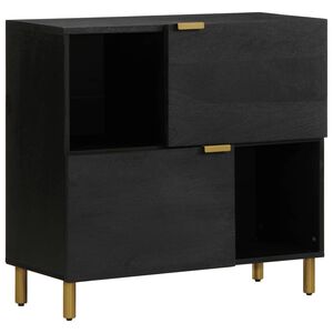 vidaXL indauja juoda 80x33x75 cm inžinierinė mediena