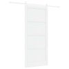 vidaXL Slankios durys 93 x 211 cm Apdirbta mediena Balta