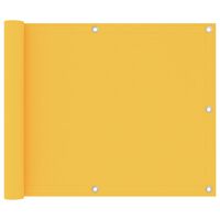 vidaXL Balkono pertvara, geltonos spalvos, 75x300cm, oksfordo audinys