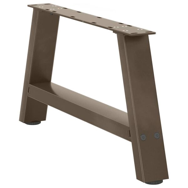 vidaXL Kavos staliuko kojelės, A formos, 2 vnt., 70x(30-31) cm, plienas