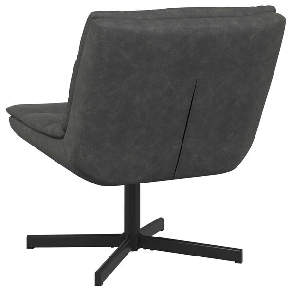 vidaXL Sukamasis krėslas Juoda 63 x 75 x 76 cm Antikinis PU