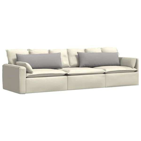 vidaXL Sofa Pagalvės 2 pcs Debesų pilka 120 x 40 cm audinys