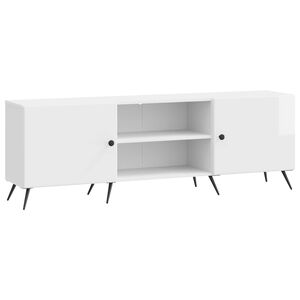 vidaXL Televizoriaus spintelė 150 x 31 x 50 cm Itin blizgi balta