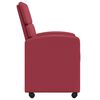 vidaXL Valgomojo Kėdės su Ratukais su ratais 2 pcs Vyno raudonumo
