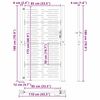 vidaXL Sodo vartai Juoda 85 x 180 cm Milteliniu būdu dengtas plienas
