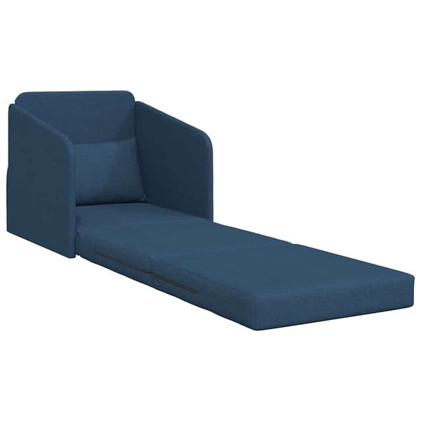 vidaXL Sofa lova Mėlyna 65 x 80 x 83 cm audinys