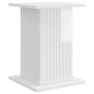 vidaXL Augalų stovas Itin blizgi balta 30,5 x 30 x 43 cm