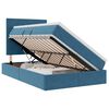 vidaXL Lova su daiktų laikymo vieta ir čiužiniu Mėlyna 120 x 190 cm