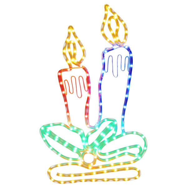 vidaXL Kalėdinė dekoracija žvakės su 144 LED lemputėmis, 70x42cm