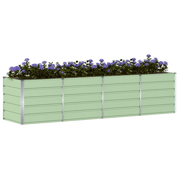 vidaXL Lovelis Žalia 240 x 80 x 75 cm Plienas