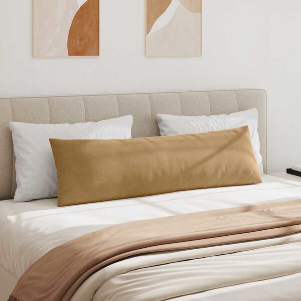 vidaXL Sofa Pagalvės 2 pcs Ruda 145 x 40 cm Kordūrinis audinys