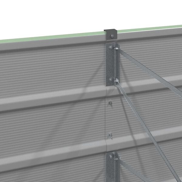 vidaXL Lovelis Žalia 400 x 80 x 45 cm Plienas