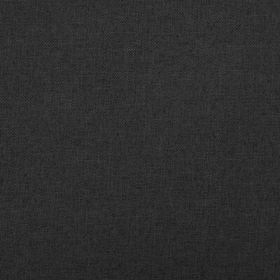 vidaXL Suoliukas-daiktadėžė, juodas, 76x38x38cm, dirbtinis linas