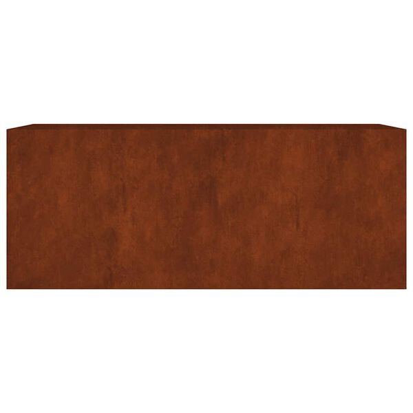 vidaXL Auk&scaron;tas sodo lovelis, 200x80x80cm, Corten plienas