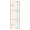 vidaXL Stumdomos durys, auksinės, 76x205cm, ESG stiklas ir aliuminis