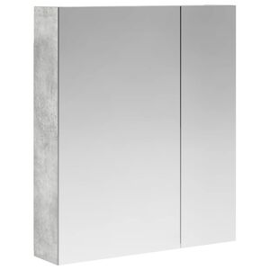 vidaXL Vonios veidrodžio spinta Betono pilka 60 x 14,5 x 70 cm
