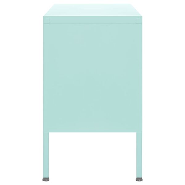 vidaXL Televizoriaus spintelė, mėtinės spalvos, 105x35x50cm, plienas