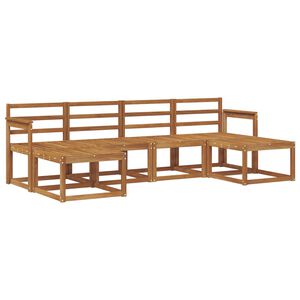 vidaXL Lauko sofos komplektas 6 pcs Natūrali Kietos akacijos mediena