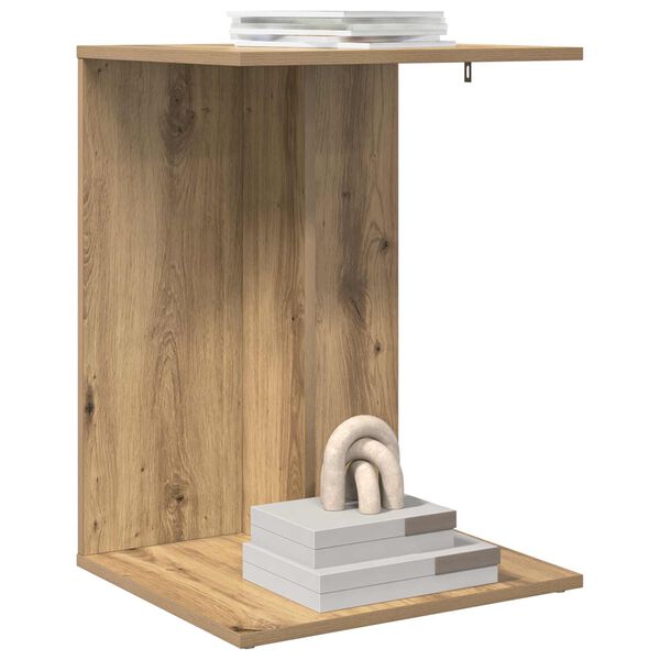 vidaXL &Scaron;oninis stalas Amatininkų ąžuolas 45 x 40 x 62,5 cm