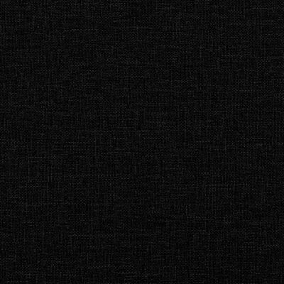 vidaXL Poilsio gultas, juodos spalvos, audinys