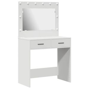 vidaXL Makiažo stalas Balta 78,5 x 41 x 135 cm Apdirbta mediena