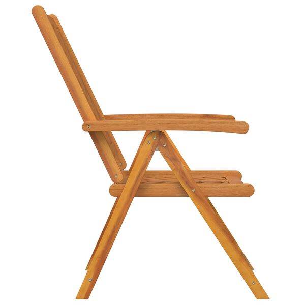 vidaXL Atlošiamas krėslas 4 pcs Ruda 57 x 71 x 90cm Medis