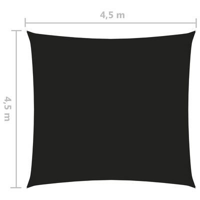 vidaXL Uždanga nuo saulės, juoda, 4,5x4,5m, oksfordo audinys