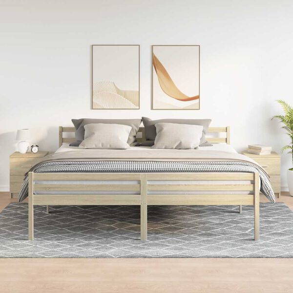 vidaXL Naktinės spintelės su 2 stalčiais, 2vnt., ąžuolo, 40x36x50cm