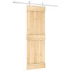 vidaXL Slankios durys Natūrali ir Balta 70 x 210 cm