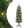 vidaXL Dirbtinė Kalėdų eglutė Žalia 120 cm PVC, plienas ir plastikas