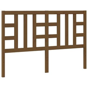 vidaXL Lovos galvūgalis, medaus rudas, 166x4x100cm, pu&scaron;ies masyvas