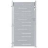 vidaXL Sodo vartai su užraktu Sidabro 85 x 196 cm Nerūdijantis Plienas